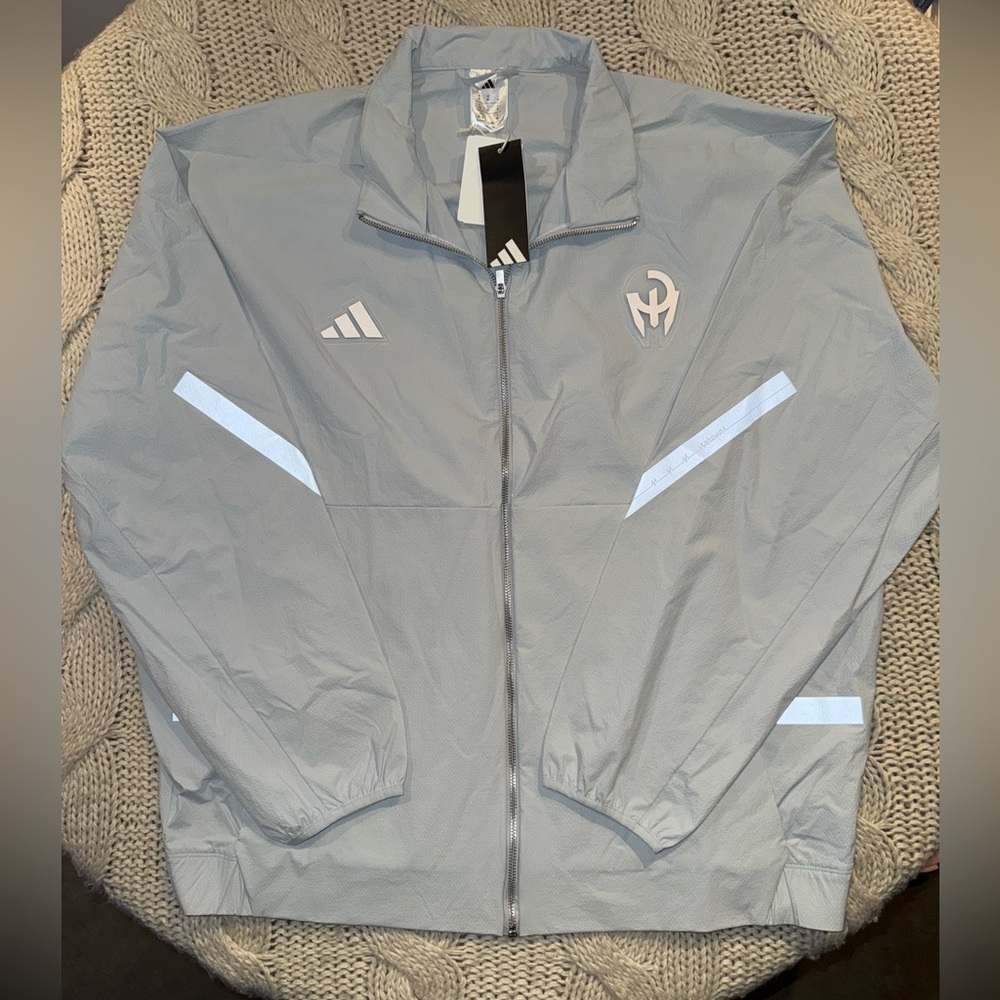 Adidas Patrick Mahomes Too Cold Woven ZNE Track jacket in gray